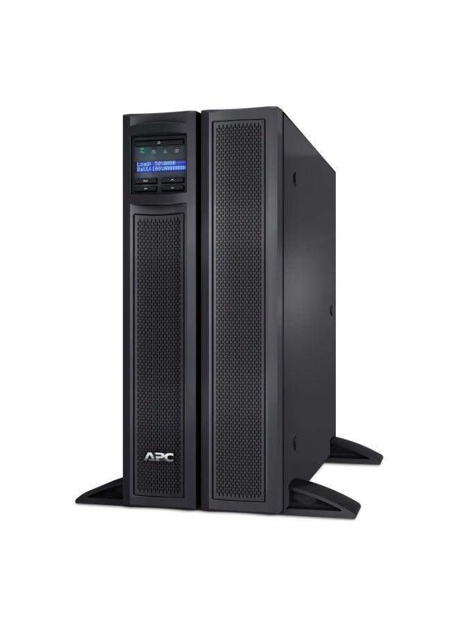 اي بي سي SMX2200HV | مزوّد طاقة غير منقطع من APC طراز Smart-UPS X بقدرة 2200 فولت-أمبير، يعمل على 200–240 فولت، مزوّد بشاشة LCD، للاستخدام كراك أو برج - Image 1